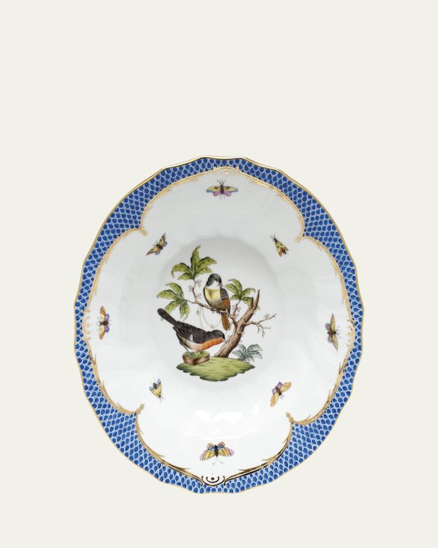 Rothschild Blue Motif 03 Rim Soup Bowl